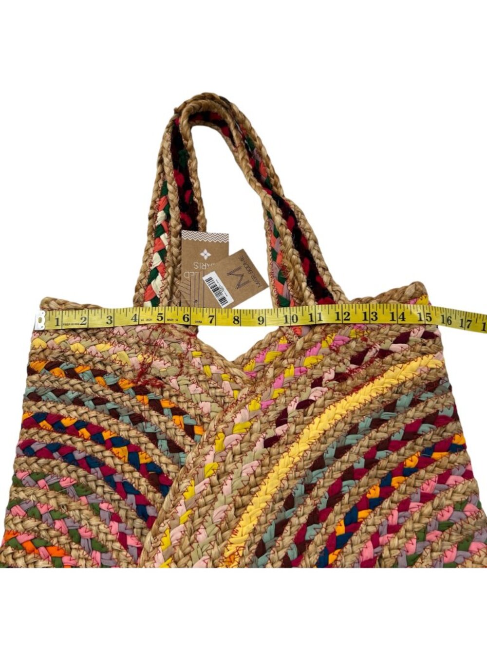 Mair Boomie NWT Sari Carry-All Tote Bag Handwoven From Upcycled Saris - Picture 5 of 11